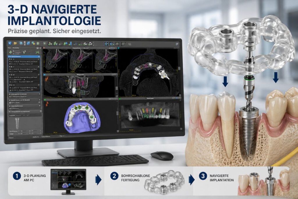 3D-navigierte Implantologie – digitale Planung und präzise Implantatpositionierung