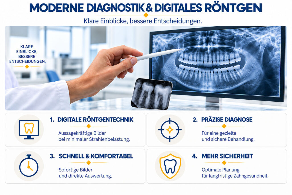 Moderne Diagnostik und digitales Röntgen in der Zahnarztpraxis
