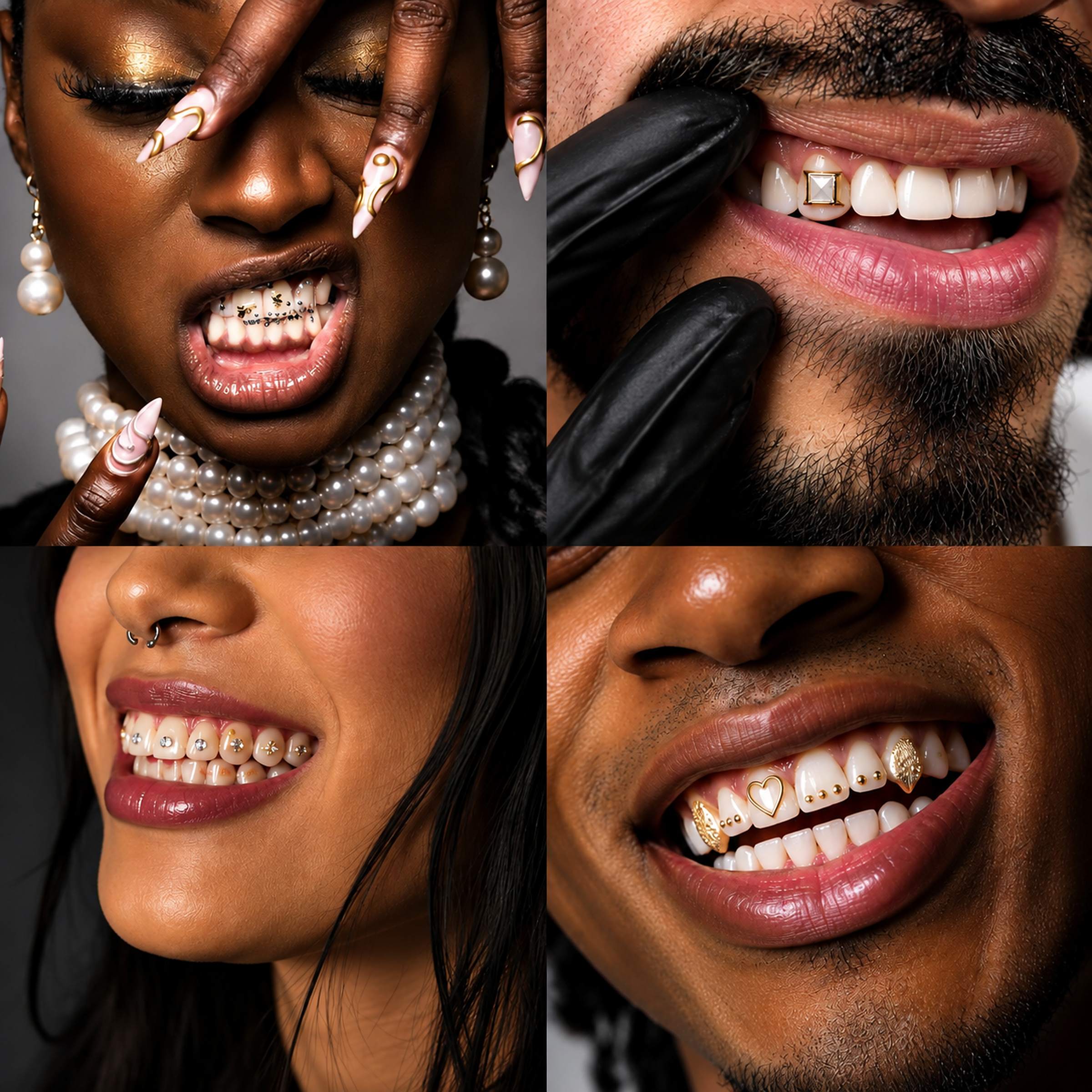 Zahnschmuck mit individuellen Schmuckelementen und Dental Gems